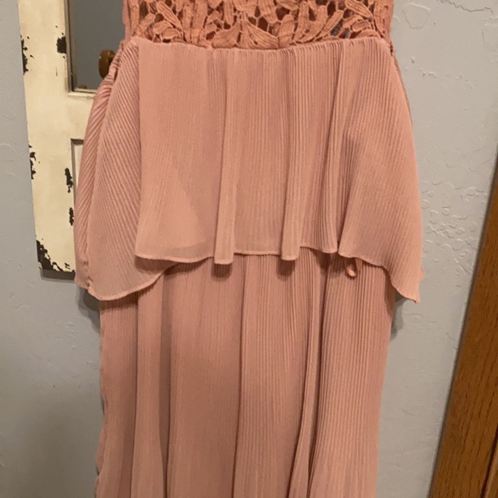 Pink sleeveless dress